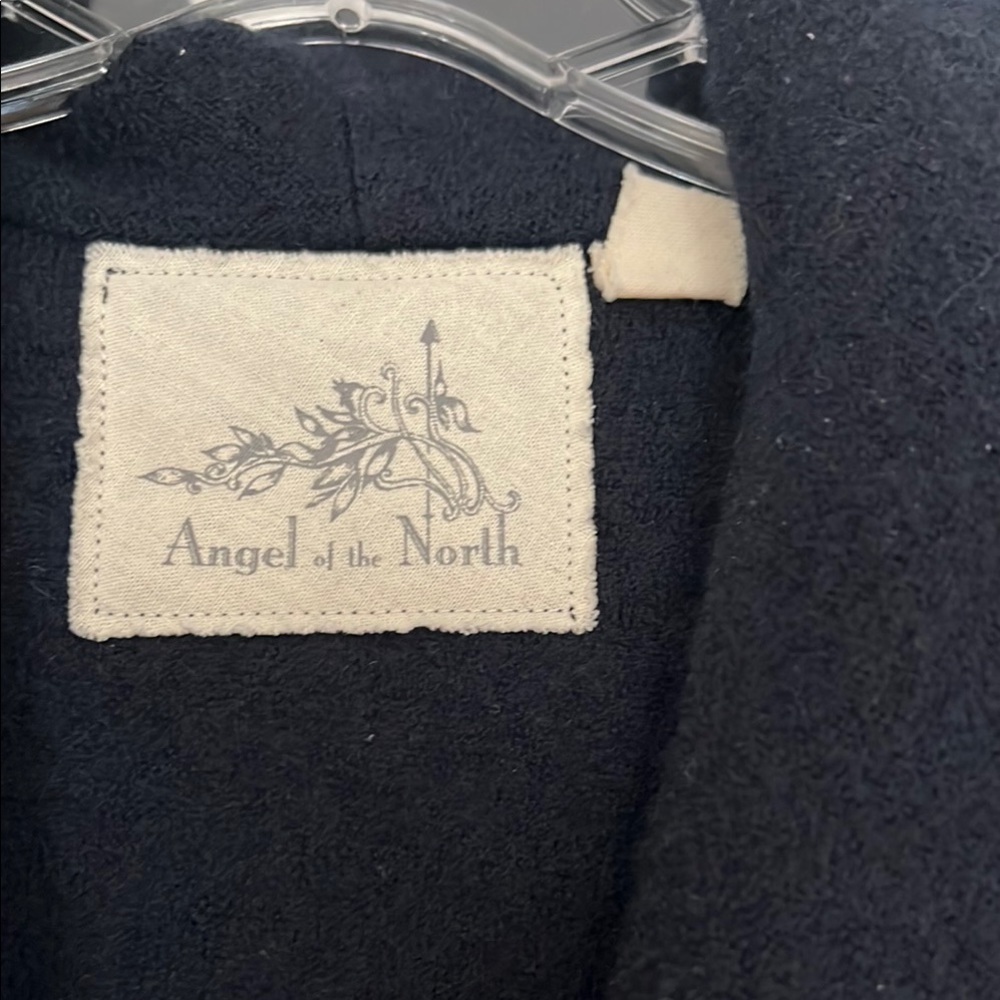 Angel of the North Navy Blue Jacket- Anthropologie